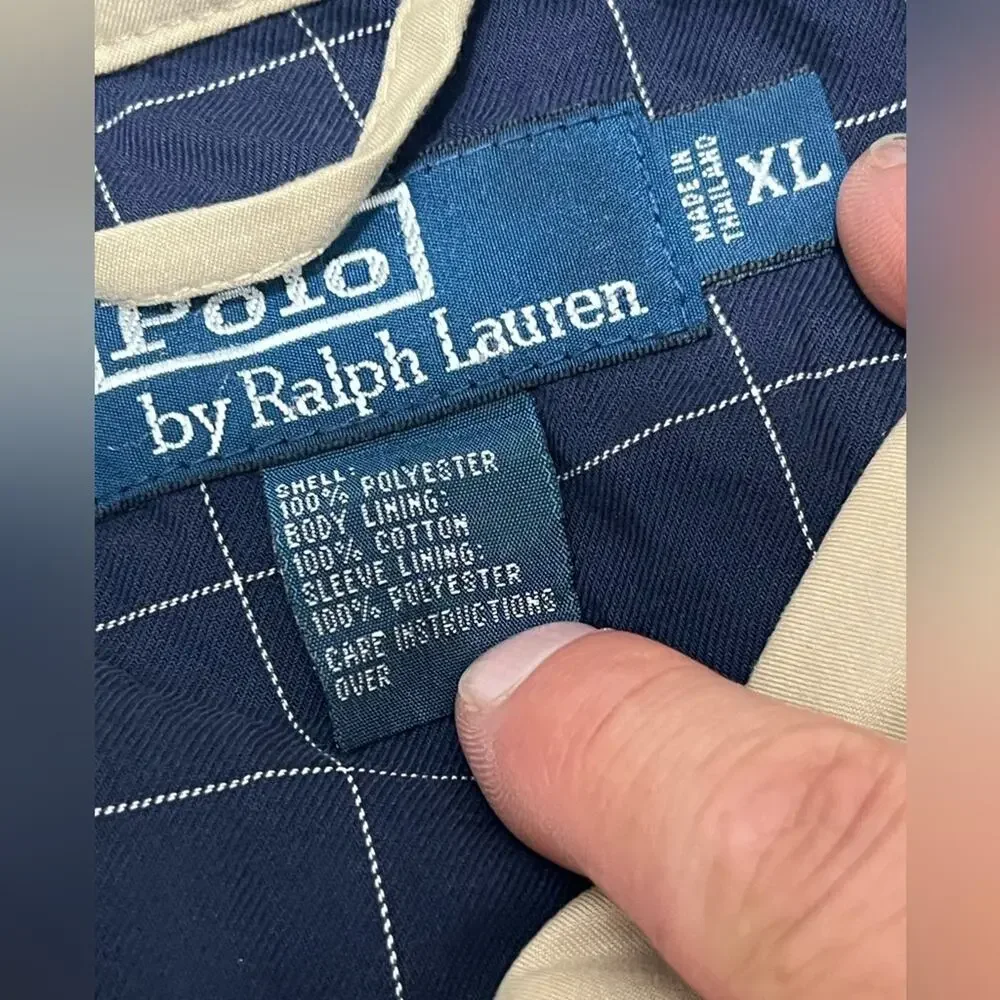 Polo Ralph Lauren Vintage Khaki Jacket Men’s XL Plaid Lined